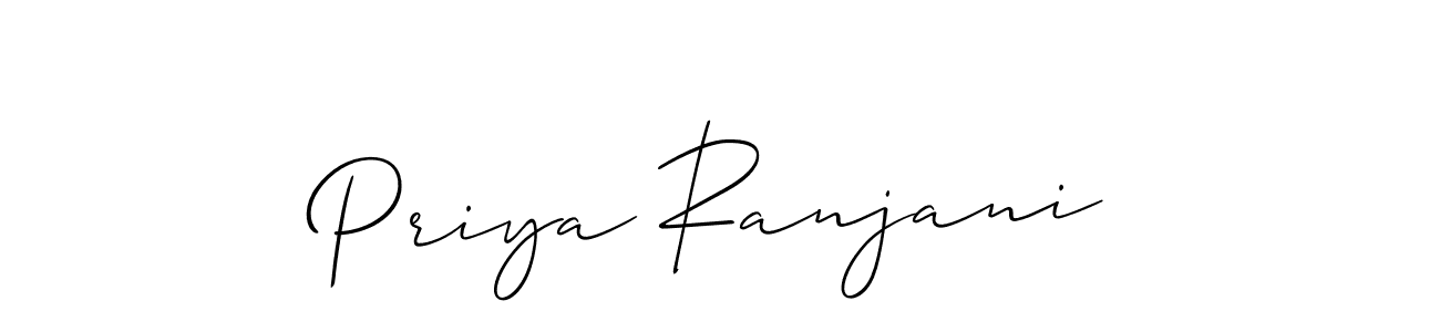 Priya Ranjani stylish signature style. Best Handwritten Sign (Allison_Script) for my name. Handwritten Signature Collection Ideas for my name Priya Ranjani. Priya Ranjani signature style 2 images and pictures png