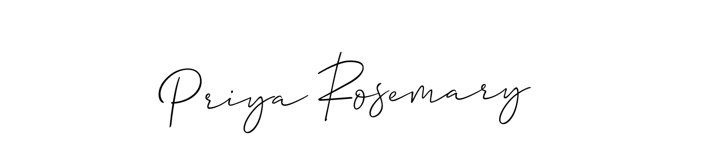 Allison_Script is a professional signature style that is perfect for those who want to add a touch of class to their signature. It is also a great choice for those who want to make their signature more unique. Get Priya Rosemary name to fancy signature for free. Priya Rosemary signature style 2 images and pictures png