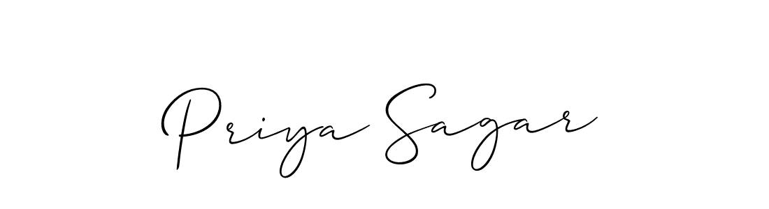Make a short Priya Sagar signature style. Manage your documents anywhere anytime using Allison_Script. Create and add eSignatures, submit forms, share and send files easily. Priya Sagar signature style 2 images and pictures png