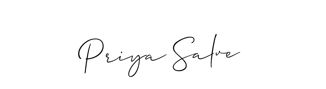 Make a short Priya Salve signature style. Manage your documents anywhere anytime using Allison_Script. Create and add eSignatures, submit forms, share and send files easily. Priya Salve signature style 2 images and pictures png