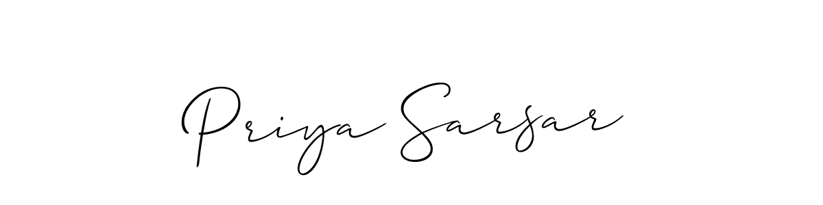 Once you've used our free online signature maker to create your best signature Allison_Script style, it's time to enjoy all of the benefits that Priya Sarsar name signing documents. Priya Sarsar signature style 2 images and pictures png