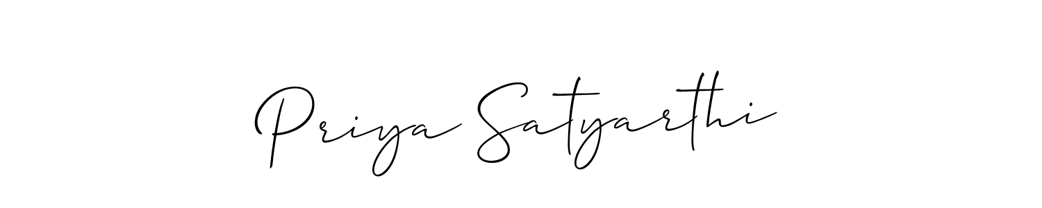 Make a short Priya Satyarthi signature style. Manage your documents anywhere anytime using Allison_Script. Create and add eSignatures, submit forms, share and send files easily. Priya Satyarthi signature style 2 images and pictures png