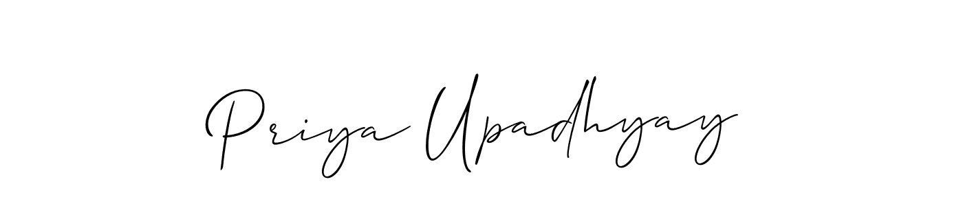 Make a short Priya Upadhyay signature style. Manage your documents anywhere anytime using Allison_Script. Create and add eSignatures, submit forms, share and send files easily. Priya Upadhyay signature style 2 images and pictures png