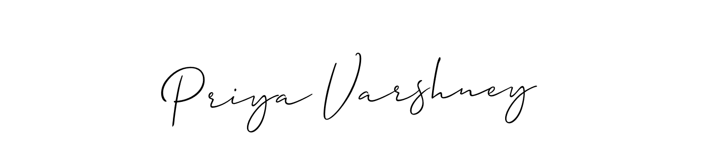You should practise on your own different ways (Allison_Script) to write your name (Priya Varshney) in signature. don't let someone else do it for you. Priya Varshney signature style 2 images and pictures png