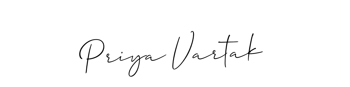 Best and Professional Signature Style for Priya Vartak. Allison_Script Best Signature Style Collection. Priya Vartak signature style 2 images and pictures png