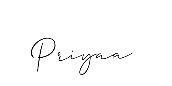 Make a beautiful signature design for name Priyaa. Use this online signature maker to create a handwritten signature for free. Priyaa signature style 2 images and pictures png