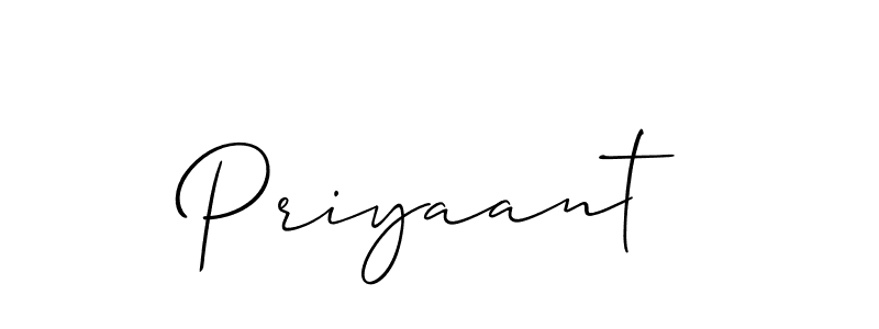 Make a beautiful signature design for name Priyaant. With this signature (Allison_Script) style, you can create a handwritten signature for free. Priyaant signature style 2 images and pictures png