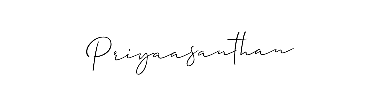 Design your own signature with our free online signature maker. With this signature software, you can create a handwritten (Allison_Script) signature for name Priyaasanthan. Priyaasanthan signature style 2 images and pictures png