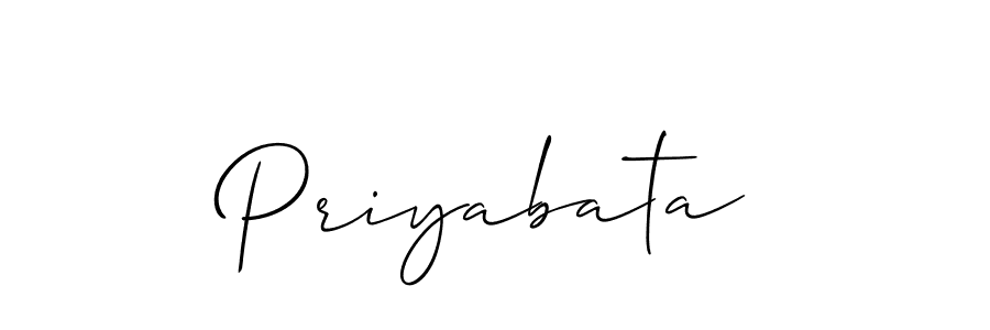 Also we have Priyabata name is the best signature style. Create professional handwritten signature collection using Allison_Script autograph style. Priyabata signature style 2 images and pictures png