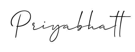 Transform the name Priyabhatt into a signature masterpiece using Allison_Script font. Ideal for photographers, artists, and creators looking for watermarks. Priyabhatt signature style 2 images and pictures png