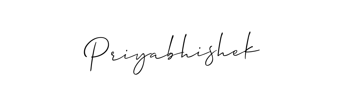 The best way (Allison_Script) to make a short signature is to pick only two or three words in your name. The name Priyabhishek include a total of six letters. For converting this name. Priyabhishek signature style 2 images and pictures png