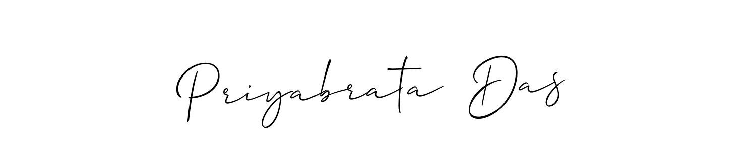 You should practise on your own different ways (Allison_Script) to write your name (Priyabrata  Das) in signature. don't let someone else do it for you. Priyabrata  Das signature style 2 images and pictures png