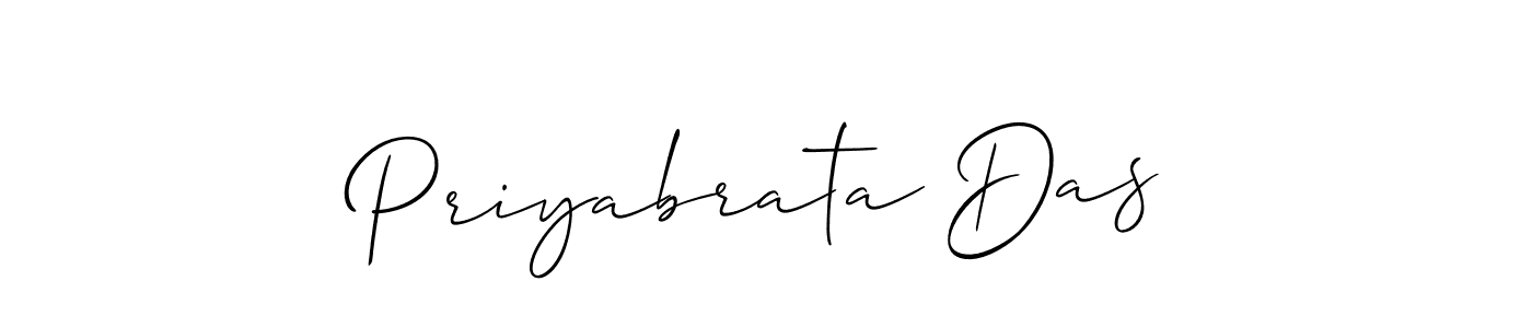 Create a beautiful signature design for name Priyabrata Das. With this signature (Allison_Script) fonts, you can make a handwritten signature for free. Priyabrata Das signature style 2 images and pictures png