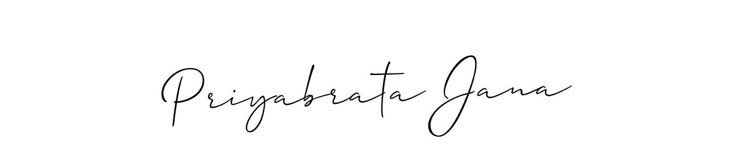 Priyabrata Jana stylish signature style. Best Handwritten Sign (Allison_Script) for my name. Handwritten Signature Collection Ideas for my name Priyabrata Jana. Priyabrata Jana signature style 2 images and pictures png