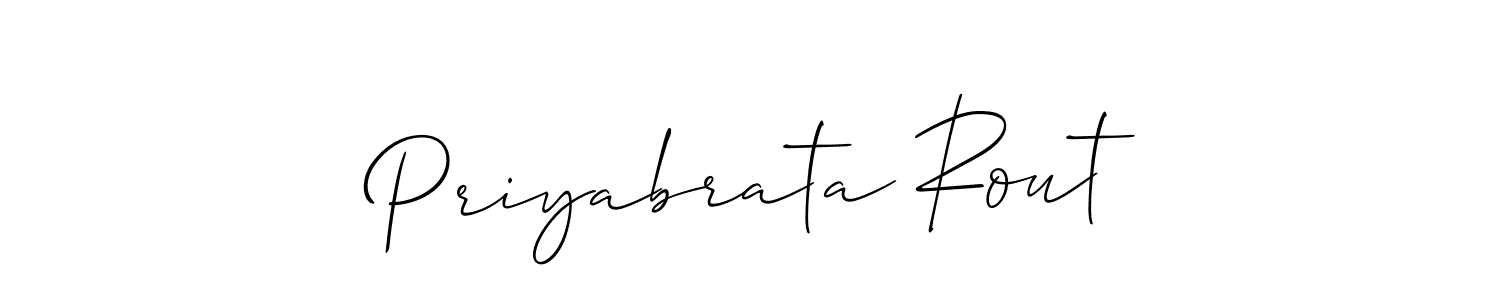 Create a beautiful signature design for name Priyabrata Rout. With this signature (Allison_Script) fonts, you can make a handwritten signature for free. Priyabrata Rout signature style 2 images and pictures png