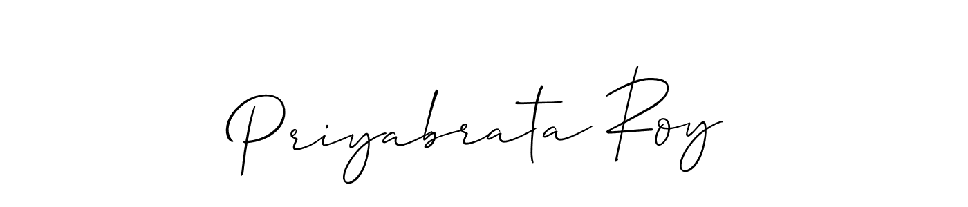 Use a signature maker to create a handwritten signature online. With this signature software, you can design (Allison_Script) your own signature for name Priyabrata Roy. Priyabrata Roy signature style 2 images and pictures png