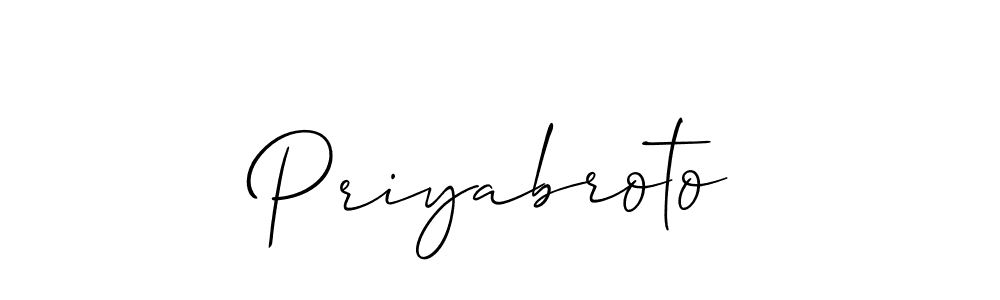 Priyabroto stylish signature style. Best Handwritten Sign (Allison_Script) for my name. Handwritten Signature Collection Ideas for my name Priyabroto. Priyabroto signature style 2 images and pictures png