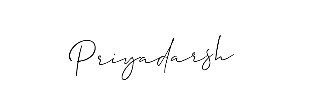 How to make Priyadarsh signature? Allison_Script is a professional autograph style. Create handwritten signature for Priyadarsh name. Priyadarsh signature style 2 images and pictures png