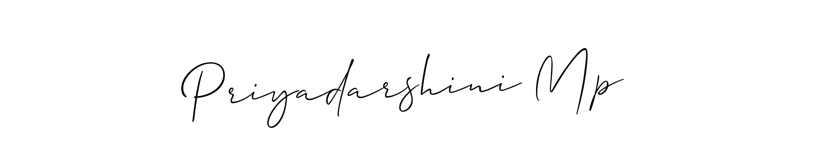 How to make Priyadarshini Mp name signature. Use Allison_Script style for creating short signs online. This is the latest handwritten sign. Priyadarshini Mp signature style 2 images and pictures png