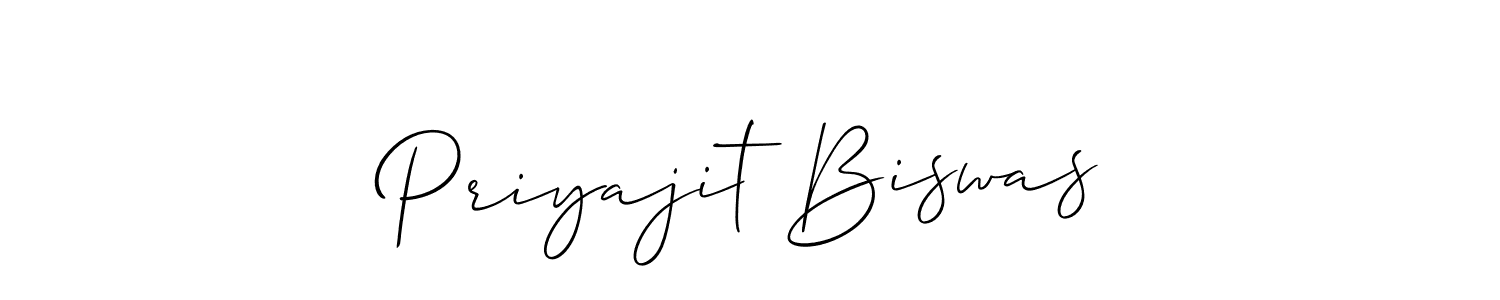 It looks lik you need a new signature style for name Priyajit Biswas. Design unique handwritten (Allison_Script) signature with our free signature maker in just a few clicks. Priyajit Biswas signature style 2 images and pictures png