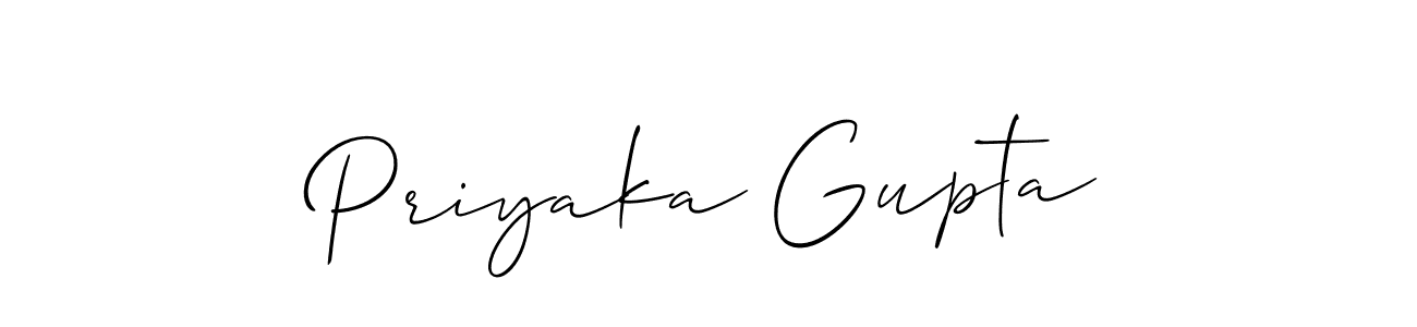 Make a beautiful signature design for name Priyaka Gupta. Use this online signature maker to create a handwritten signature for free. Priyaka Gupta signature style 2 images and pictures png