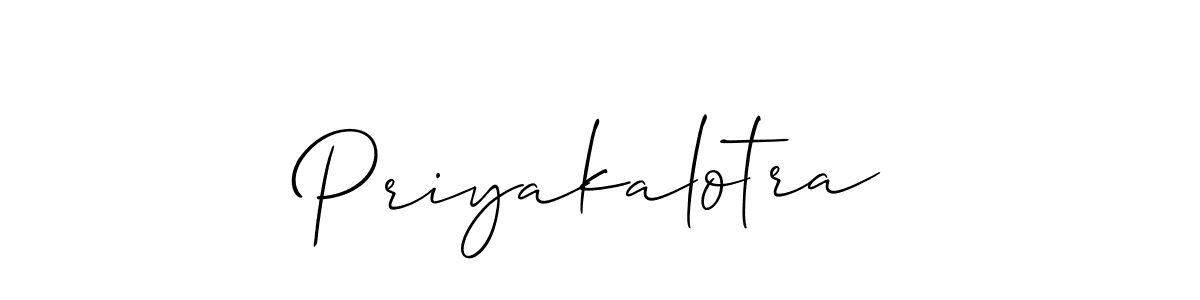 You can use this online signature creator to create a handwritten signature for the name Priyakalotra. This is the best online autograph maker. Priyakalotra signature style 2 images and pictures png