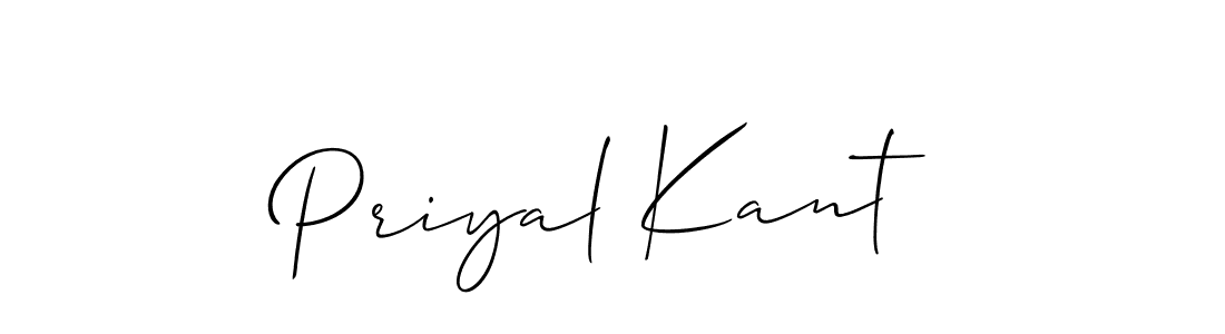 Best and Professional Signature Style for Priyal Kant. Allison_Script Best Signature Style Collection. Priyal Kant signature style 2 images and pictures png