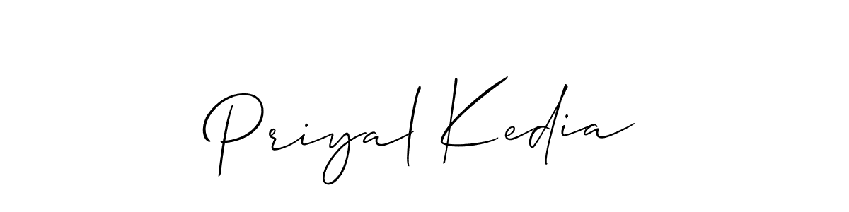 See photos of Priyal Kedia official signature by Spectra . Check more albums & portfolios. Read reviews & check more about Allison_Script font. Priyal Kedia signature style 2 images and pictures png