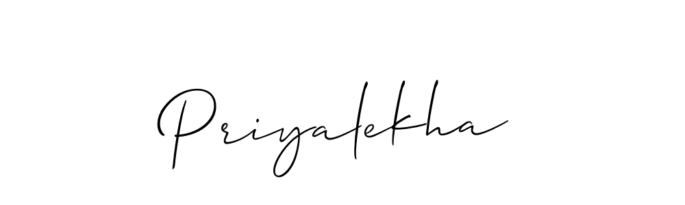 Make a beautiful signature design for name Priyalekha. With this signature (Allison_Script) style, you can create a handwritten signature for free. Priyalekha signature style 2 images and pictures png