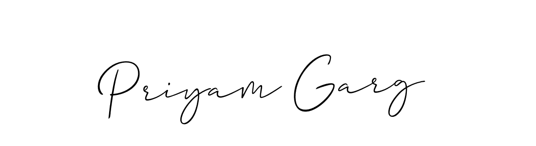 Make a beautiful signature design for name Priyam Garg. Use this online signature maker to create a handwritten signature for free. Priyam Garg signature style 2 images and pictures png