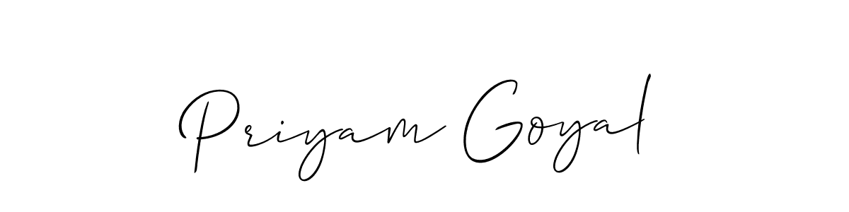 Once you've used our free online signature maker to create your best signature Allison_Script style, it's time to enjoy all of the benefits that Priyam Goyal name signing documents. Priyam Goyal signature style 2 images and pictures png