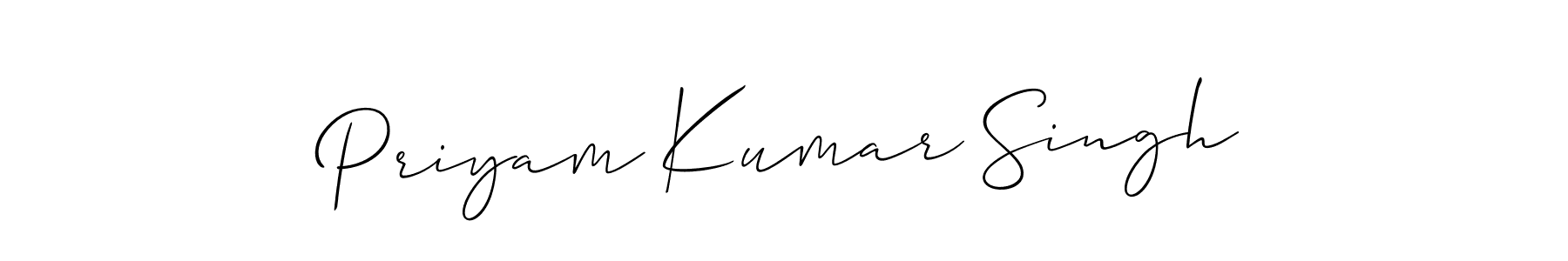How to Draw Priyam Kumar Singh signature style? Allison_Script is a latest design signature styles for name Priyam Kumar Singh. Priyam Kumar Singh signature style 2 images and pictures png