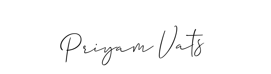 Once you've used our free online signature maker to create your best signature Allison_Script style, it's time to enjoy all of the benefits that Priyam Vats name signing documents. Priyam Vats signature style 2 images and pictures png