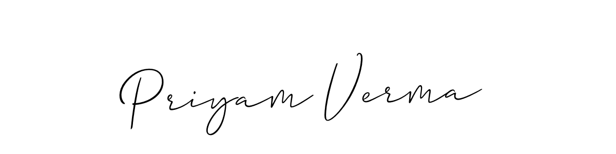 This is the best signature style for the Priyam Verma name. Also you like these signature font (Allison_Script). Mix name signature. Priyam Verma signature style 2 images and pictures png