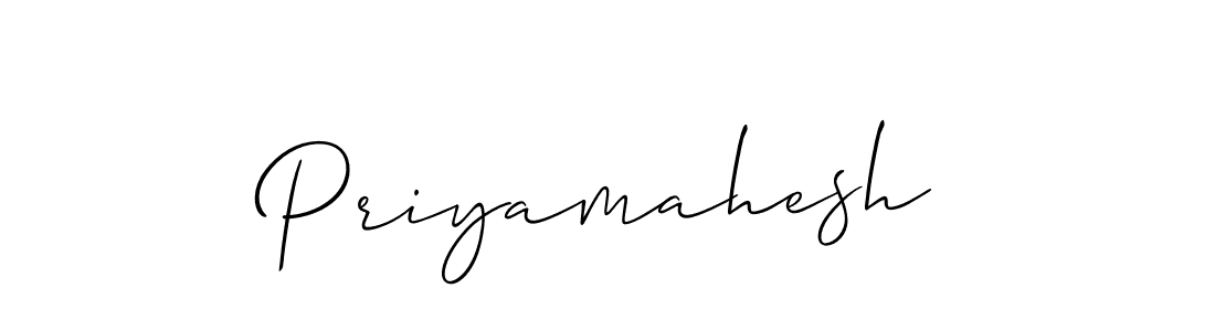 You should practise on your own different ways (Allison_Script) to write your name (Priyamahesh) in signature. don't let someone else do it for you. Priyamahesh signature style 2 images and pictures png