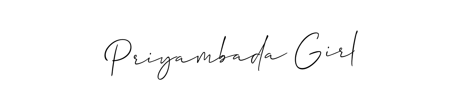 How to make Priyambada Girl signature? Allison_Script is a professional autograph style. Create handwritten signature for Priyambada Girl name. Priyambada Girl signature style 2 images and pictures png