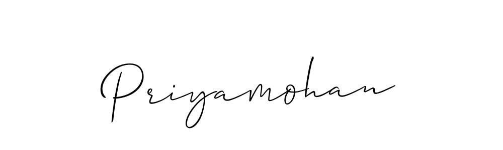 Priyamohan stylish signature style. Best Handwritten Sign (Allison_Script) for my name. Handwritten Signature Collection Ideas for my name Priyamohan. Priyamohan signature style 2 images and pictures png