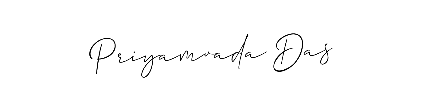 Also we have Priyamvada Das name is the best signature style. Create professional handwritten signature collection using Allison_Script autograph style. Priyamvada Das signature style 2 images and pictures png