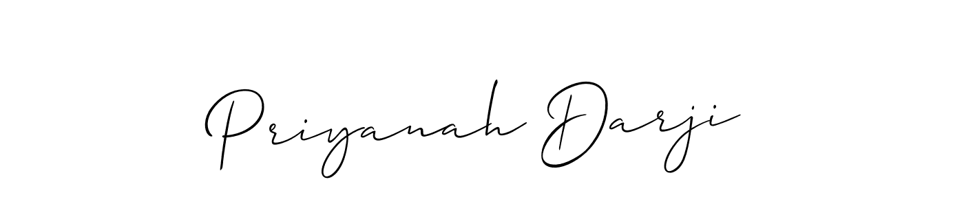 Also we have Priyanah Darji name is the best signature style. Create professional handwritten signature collection using Allison_Script autograph style. Priyanah Darji signature style 2 images and pictures png