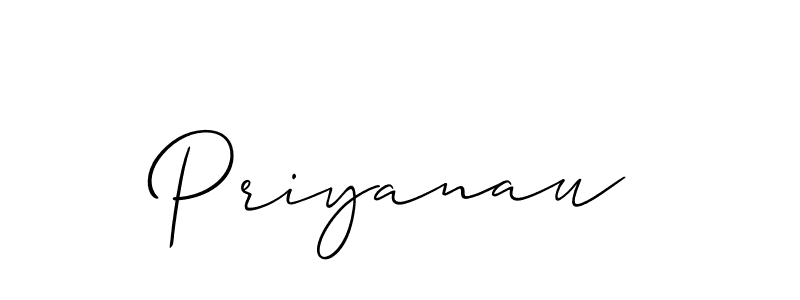 How to Draw Priyanau signature style? Allison_Script is a latest design signature styles for name Priyanau. Priyanau signature style 2 images and pictures png