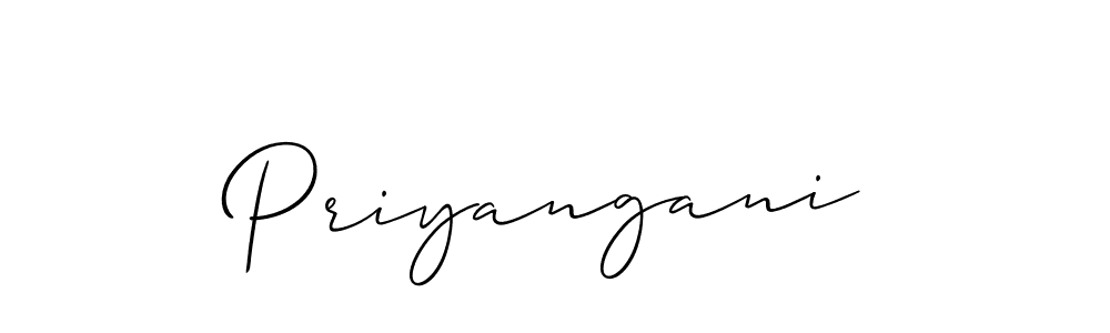 How to Draw Priyangani signature style? Allison_Script is a latest design signature styles for name Priyangani. Priyangani signature style 2 images and pictures png