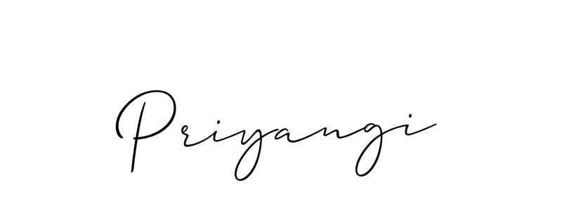 Similarly Allison_Script is the best handwritten signature design. Signature creator online .You can use it as an online autograph creator for name Priyangi. Priyangi signature style 2 images and pictures png