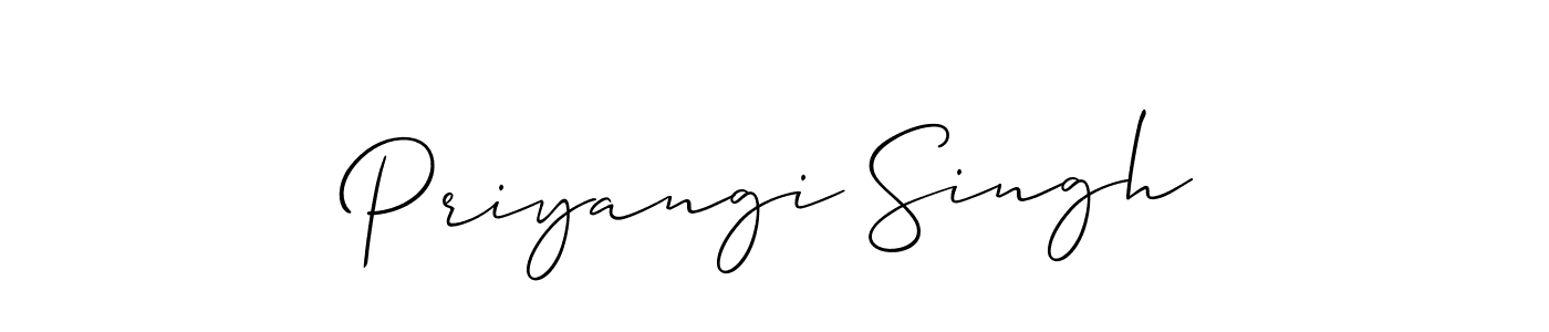 Also we have Priyangi Singh name is the best signature style. Create professional handwritten signature collection using Allison_Script autograph style. Priyangi Singh signature style 2 images and pictures png