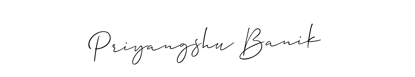 It looks lik you need a new signature style for name Priyangshu Banik. Design unique handwritten (Allison_Script) signature with our free signature maker in just a few clicks. Priyangshu Banik signature style 2 images and pictures png