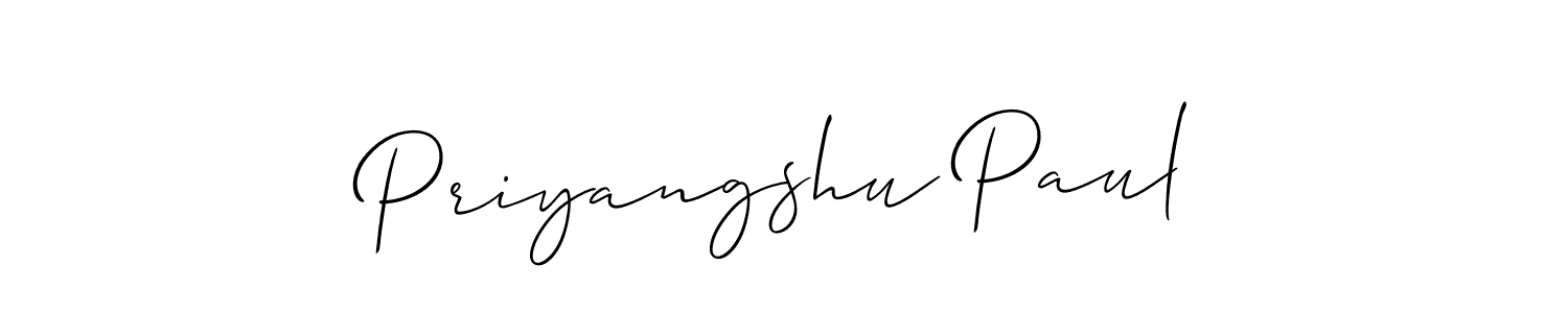 Also You can easily find your signature by using the search form. We will create Priyangshu Paul name handwritten signature images for you free of cost using Allison_Script sign style. Priyangshu Paul signature style 2 images and pictures png