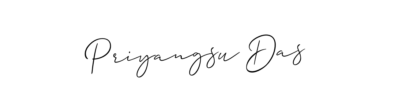 Similarly Allison_Script is the best handwritten signature design. Signature creator online .You can use it as an online autograph creator for name Priyangsu Das. Priyangsu Das signature style 2 images and pictures png