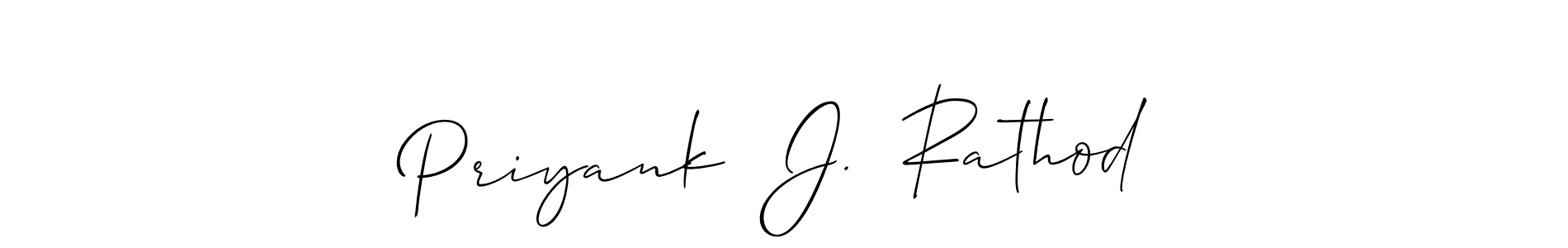 You should practise on your own different ways (Allison_Script) to write your name (Priyank  J.  Rathod) in signature. don't let someone else do it for you. Priyank  J.  Rathod signature style 2 images and pictures png