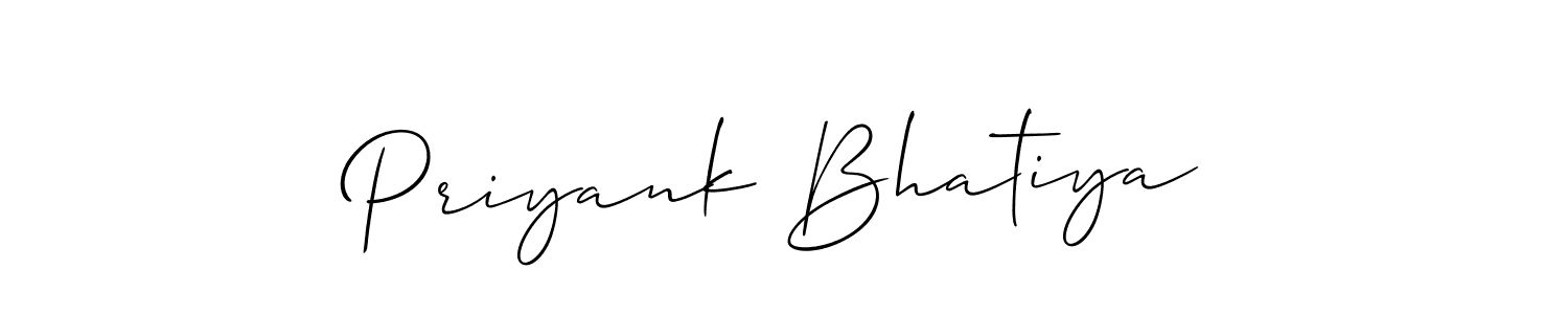 Make a beautiful signature design for name Priyank Bhatiya. Use this online signature maker to create a handwritten signature for free. Priyank Bhatiya signature style 2 images and pictures png