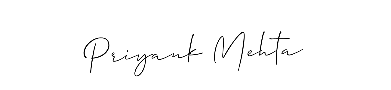 You should practise on your own different ways (Allison_Script) to write your name (Priyank Mehta) in signature. don't let someone else do it for you. Priyank Mehta signature style 2 images and pictures png