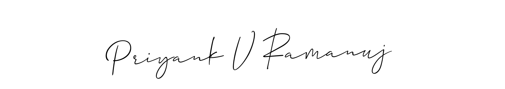 Check out images of Autograph of Priyank V Ramanuj name. Actor Priyank V Ramanuj Signature Style. Allison_Script is a professional sign style online. Priyank V Ramanuj signature style 2 images and pictures png